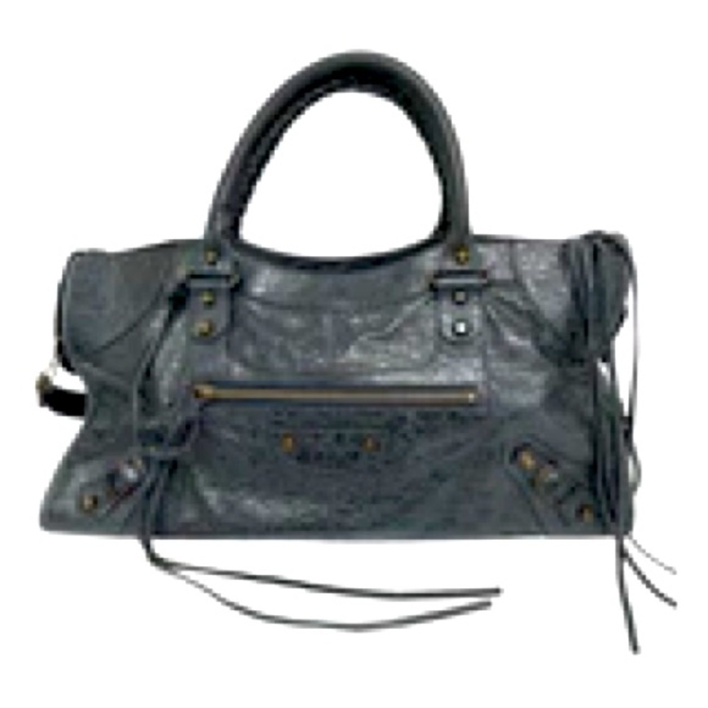 Balenciaga Navy Motocross City Bag